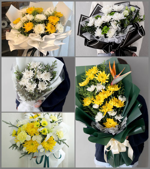 山东青岛莱西市龙水街道小院村白事花束代送